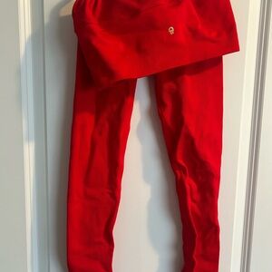 Spiritual Gangster Vibrant Red Kids Leggings